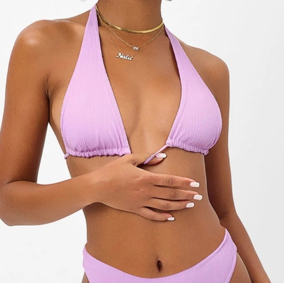 Frankie's Bikinis Other - New!Frankie's Bikinis Harlow Plisse Halter Bikini Top